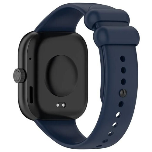 Βραχιόλι για Xiaomi Redmi Watch 4 / Mi 8 Pro, Λουράκι Σιλικόνης με Μαύρη Αγκράφα
