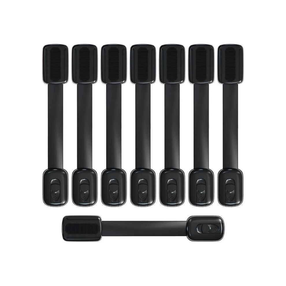 Baby Safety Locks, 8 Child Safety Cabinet Locks With 3M Adhesive, Safety Locks For Cabinets, Drawers, Refrigerators Aihontai