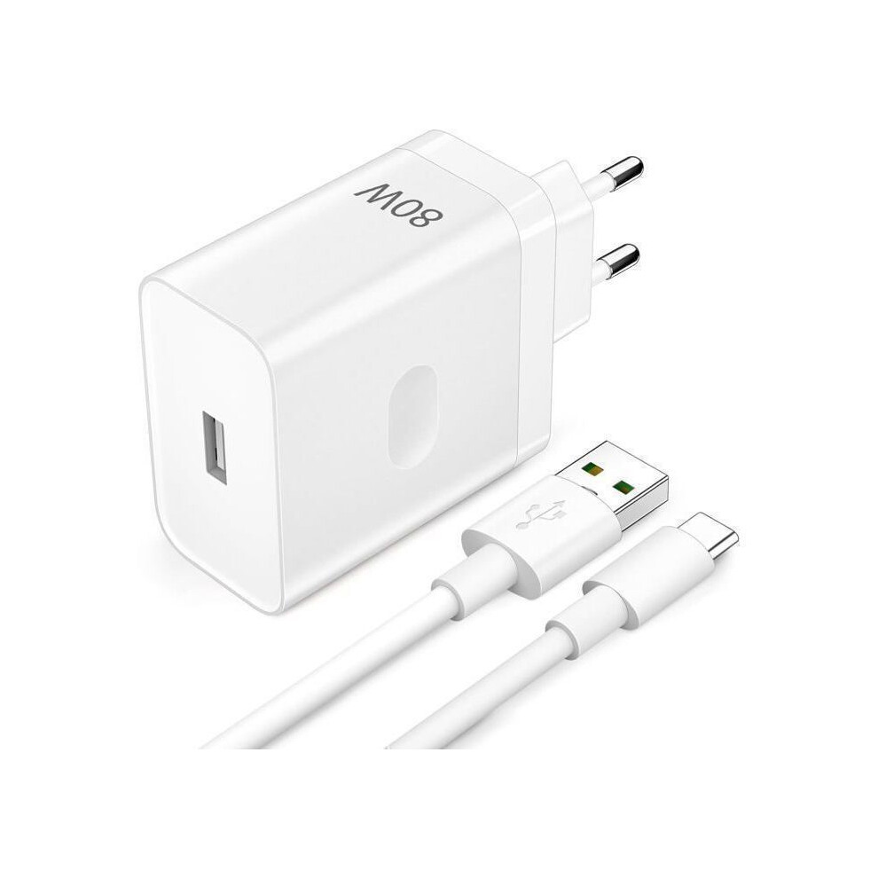 80W Fast Charger With 1M Usb-C Cable For Oppo Super Charge, Supervooc Wall Charger For Oppo Find X5 Pro X5 X3 Neo X3 Etc. 9149891809949