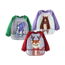 Bavoirs à manches longues pour bébé, ensemble de 3 bavoirs imperméables à manches longues, tablier-blouse imperméable pour l'allaitement,