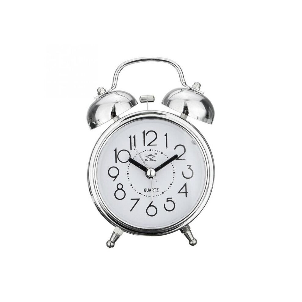 Aihontai Vintage Retro Silent Alarm Clock With Pointer, Round Number, Double Bell, Loud Alarm Clock, Bedside Night Light, Home Decor