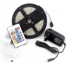 Bande LED flexible - Minch - 5 m - Multicolore - Télécommande 24 touches - Étanche