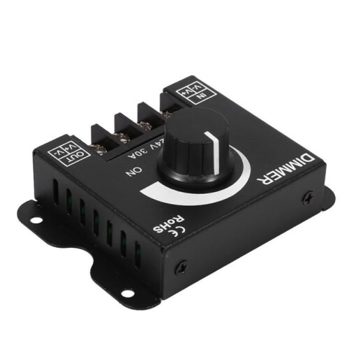 Variateur de bande LED avec interrupteur à bouton 12 V - 24 V CC