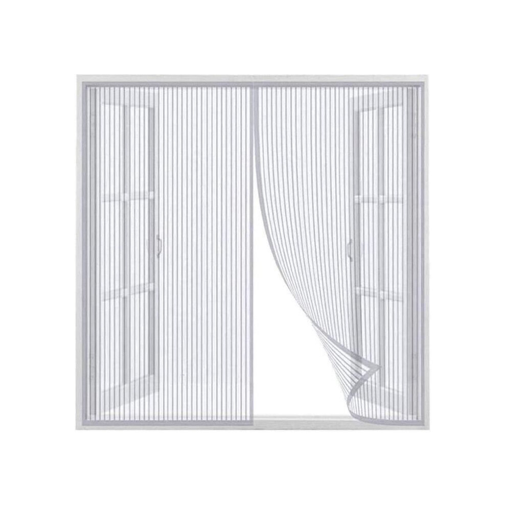 Magnetic Mosquito Net - 120X120cm - Ultra Fine Mesh - Automatic Closure - White 9149891814578