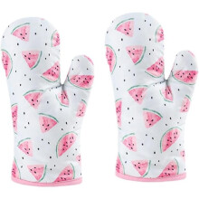 Paar dicke, hitzebeständige Küchenhandschuhe