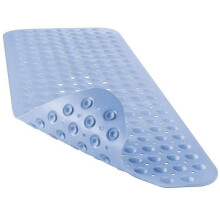 KENLUMO Antislip Veiligheidsbadmat 100 x 40 cm Antislipmat voor badkuipen en douches, Lichtblauw
