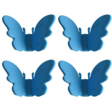 No-name kitchen gloves - Butterfly design - Silicone - Heat resistant - Pack of 4