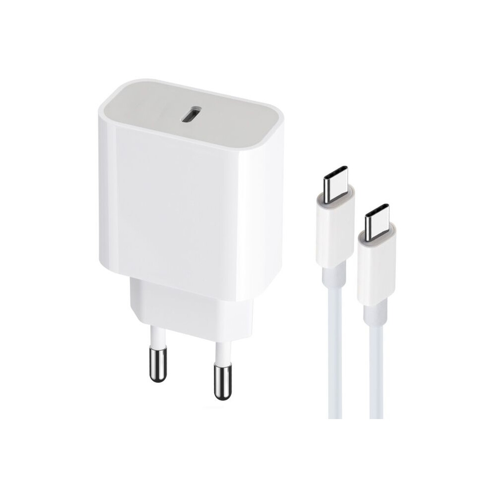 Fast Charger + Cable For Honor 400, 400 Smart, 400 Lite, Usb-C, 1M, Pd 3.0, 20W 9149891810037