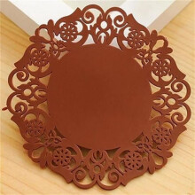 Set de sets de table - Café - Dessous de verre ronds en silicone, 1 pièce, set de table anti-taches, antidérapant.