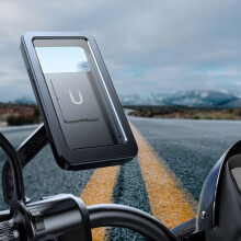 Support de téléphone pour moto, support antivol pour vélo, écran tactile étanche, rotation à 360 pour smartphones de 4,5 à 6,8 pouces