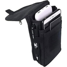 Étui de ceinture pour téléphone, grande pochette pour smartphone, sacoche utilitaire multifonction pour homme, multicolore