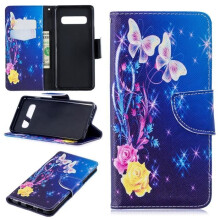 Étui de protection antichoc pour Samsung Galaxy S10 (6,1") avec support - Bleu