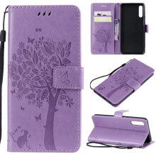 Étui pour Samsung Galaxy A50, coque en cuir antichoc avec fermeture magnétique, étui portefeuille de protection haut de gamme avec support
