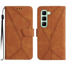 Étui de protection antichoc et antidérapant avec support pour Infinix Hot 50 Pro Plus 4G, couleur marron