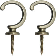 Curtain Tiebacks, 1 Pair of Curtain Tieback Hooks, Decorative Curtain Tieback Hooks (Bronze, 7.5 x 3.8cm)