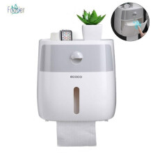 Toilet Paper Holder, Wall-Mounted Toilet Paper Holder, No-Drill Wall-Mounted Toilet Roll Holder for Toilet, Bathroom