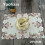 Set de table - Set de table - Rond 20 cm - Tissu synthétique - Blanc - Lavable 1