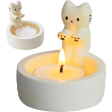 Candle Holders, Cat Candle, Cute Cat Candle, Funny Cat Paw Warmer Candle Holder, Decorative Home Candle Holder, Home Decor Gifts