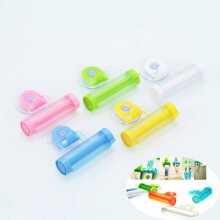 5-delige tandpastadispenser, rolbuispers, knijpbare tandpastatube