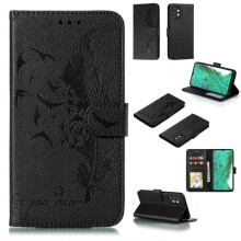 Étui portefeuille en cuir PU noir pour Samsung Galaxy A32 5G