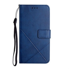 Étui pour Oppo Find X3/Find X3 Pro 6,7", étui à rabat en cuir PU bleu, pochette XCTWM1