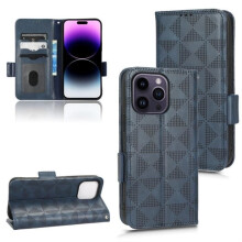 Étui pour Apple iPhone 14 Pro 6,1 pouces, étui à rabat en cuir de protection - Bleu