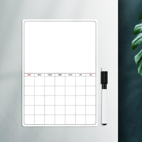 FHE - Magnetic Refrigerator Calendar Whiteboard Organizer