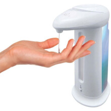 Automatic soap dispenser - 330 ml - ABS - White - Limits bacterial transmission