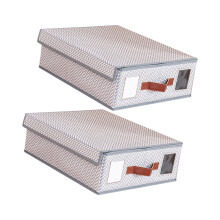 Nonwoven Fabric Linen Closet Box Transparent Panel Easy-1