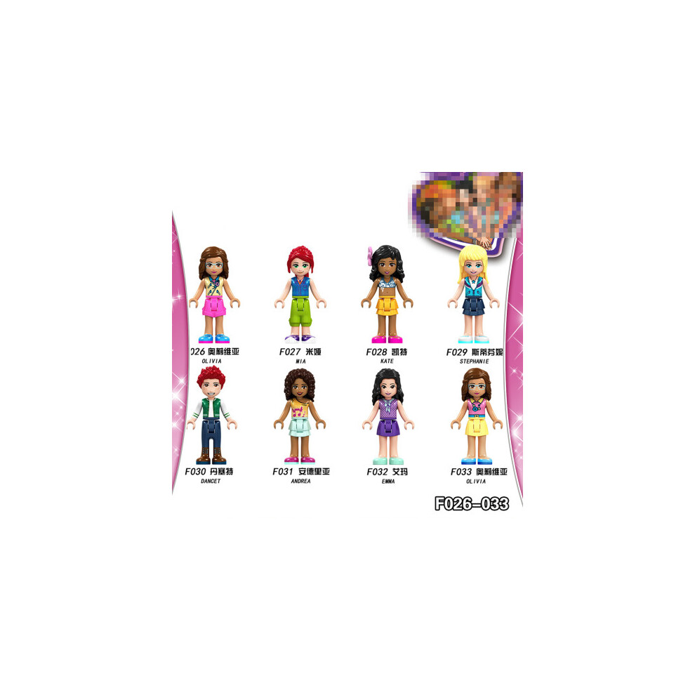 Photos - Action Figures / Transformers 16Pcs Friends Girls Mini Figures Building Blocks Toys Christmas Gift