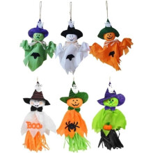 Halloweenversiering, hangende spookdecoratie voor Halloween, voor thuis, bars, KTV, supermarktdecoratie, feestdecoratie, enz. (6 stuks)