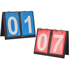 LANMOK Scoreborden 2 stuks Blauw en Rood Draagbaar Tafelscorebord Displaybord voor Voetbal, Badminton, Basketbal