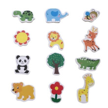 60 stuks houten dierenmagneten, creatief, grappig en schattig, voor koelkast, whiteboard en huisdecoratie - Magneten