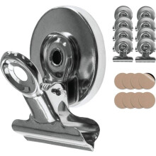 8 magnetische clips, clips met krasbestendige sticker, koelkastmagneten met clips, krachtige magneten