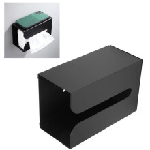 SURENHAP Wandmontierter Taschentuchboxhalter, Handtuchorganizer für Küche und Toilettenartikel