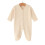 Infant Bodysuit Footed Design Polyester Cotton Romper-apricot 1