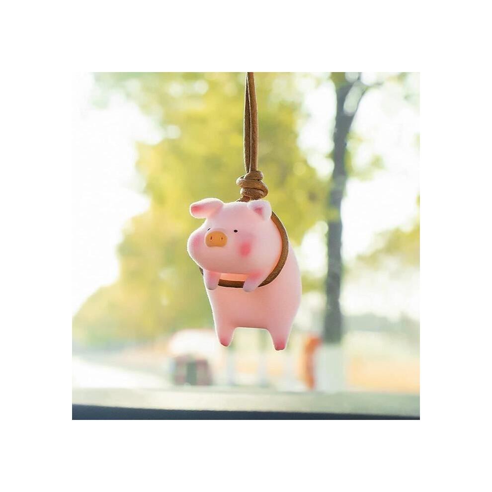 Cute Pig Car Pendant, Rearview Mirror Hanging Car Ornament, Pig Car Rearview Mirror Pendant 9149891816268