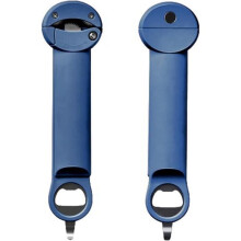 Ouvre-bouteille multifonctionnel rétractable en acier inoxydable, diamètre de 2,5 à 9,5 cm, ergonomique.