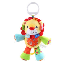 Tofern Musical Mobile, Portable Plush Toy, Soft Animal Comforter for Bed, Stroller, Pram, Bassinet, Crib, Baby Girl or Boy, Lion
