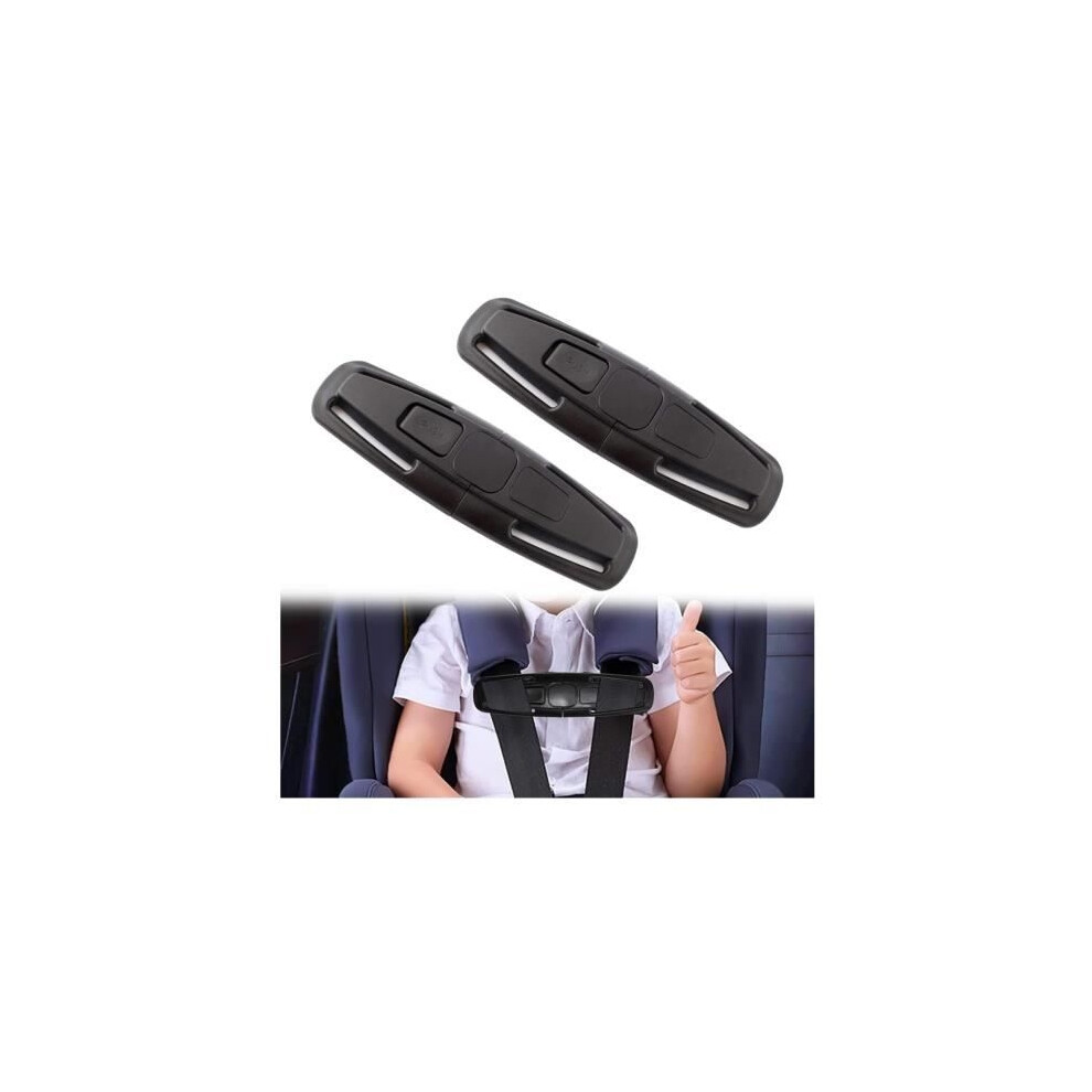 Aihontai 2 Pieces Child Car Seat Belt Clips, Child Car Seat Protector Buckle, Baby Safety Chest Clip, For Car Seat, Stroller