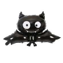 Decoratieve folieballon in een griezelige vorm. Ballon voor Halloweenfeest, spookfestival, vleermuis.