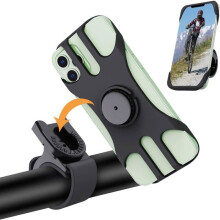 Support de téléphone pour vélo, support de téléphone rotatif à 360 pour moto, support universel pour scooter électrique, VTT et scooter.