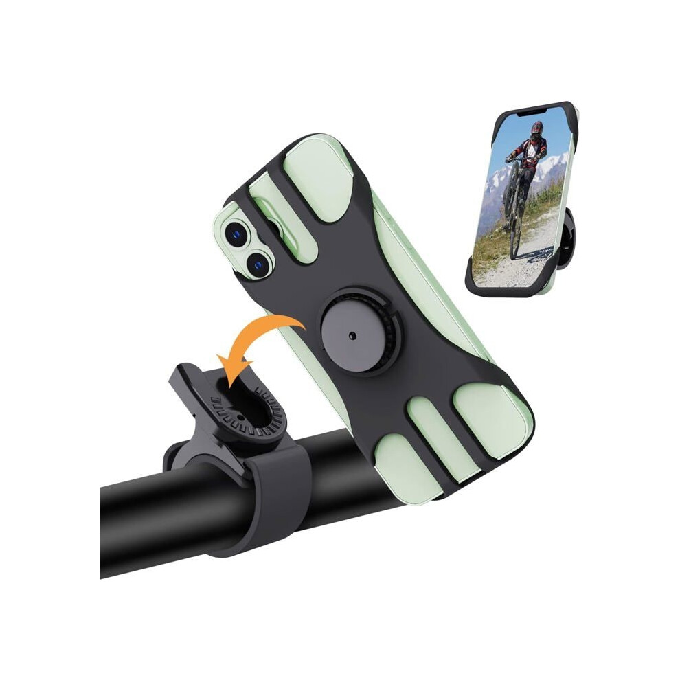 Bicycle Phone Holder, 360 Rotating Motorcycle Phone Holder, Universal Bicycle Phone Mount For Electric Scooter, Mountain Bike, Scooter 9149891810655