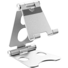 ACROPAQ ACPS1 - Support portable pour smartphone en aluminium argenté