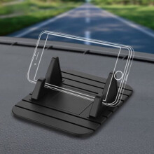 Support de voiture pour téléphone portable, GPS, tapis antidérapant en silicone, support de bureau pour iPhone