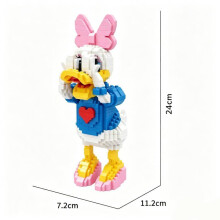 (Daisy Duck)Mickey Mouse Pato Donald Lotso Panda Micro Partículas Bloques de Construcción Ornamento Educativo