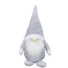 Kerstkabouter, Zweedse kerstman, Tomte, hangende boomdecoratie, ornament voor cadeaus, Gelukkig Nieuwjaar 2021 (grijs)