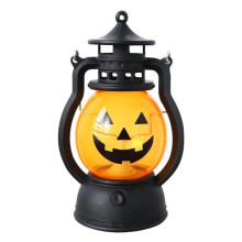 LED-Kürbislaterne – Halloween – Tragbar – Schwarz – Partydekoration – Kinder