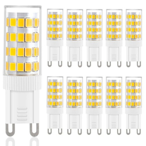 Λαμπτήρας LED G9 - 5W - Θερμό Λευκό - 3000K - Συσκευασία των 10