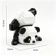 (Inverted Panda)Mickey Mouse Pato Donald Lotso Panda Micro Partículas Bloques de Construcción Ornamento Educativo
